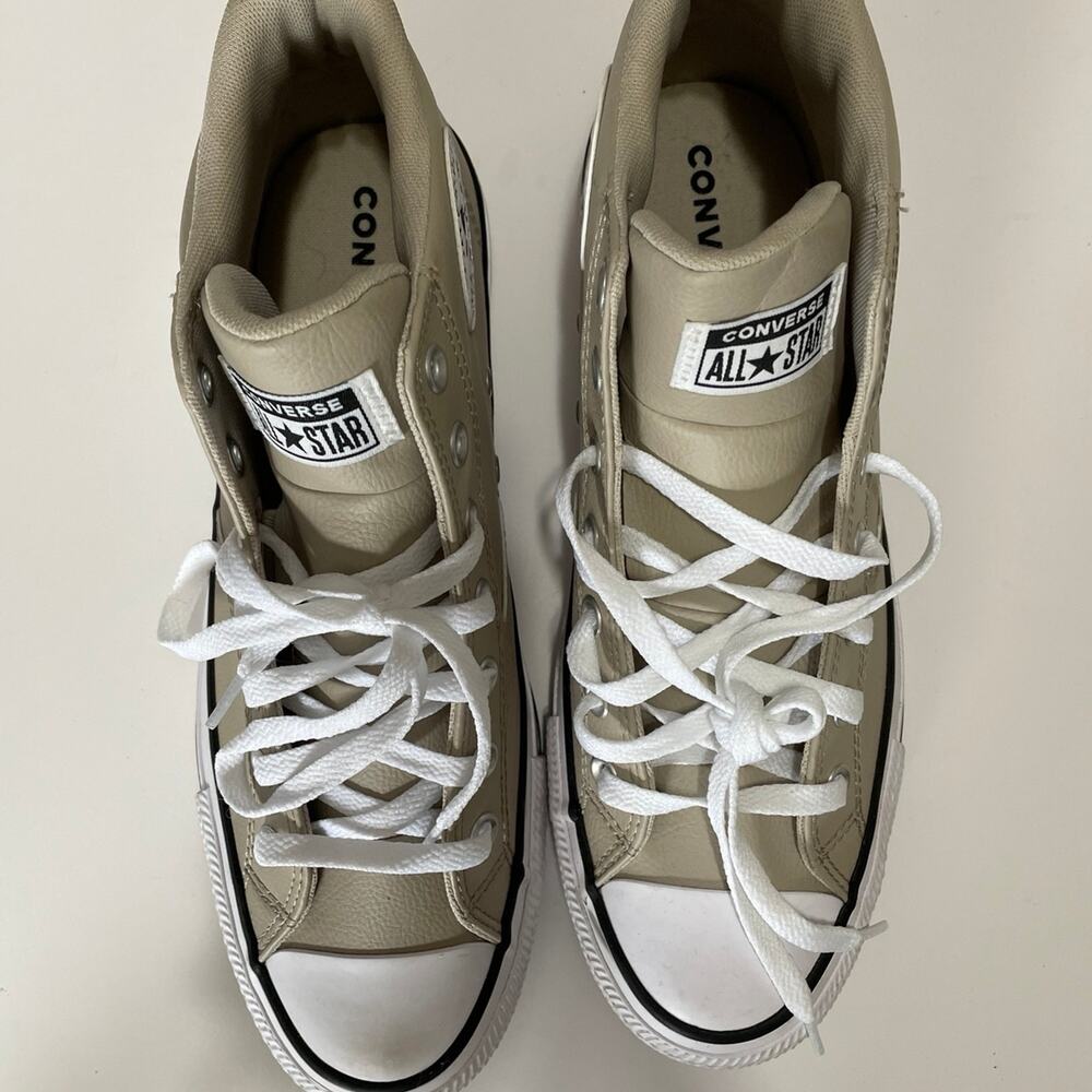 Converse All Star Malden Street Mid Beige Size 11 Shoes